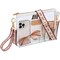 Fashionable Clear Bag Stadium Approved - Clear Purses for Women, Versatile with Detachable Strap, Sturdy & Easy Access Design, Perfect for Sports & Concerts, White